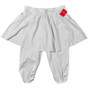Spanx Women’s XL Booty Boost Legging Skirt White Cloud NWT